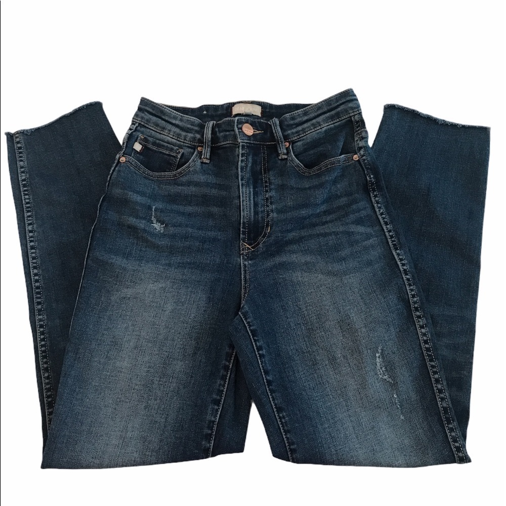Dear John High Waisted Straight Leg Jeans